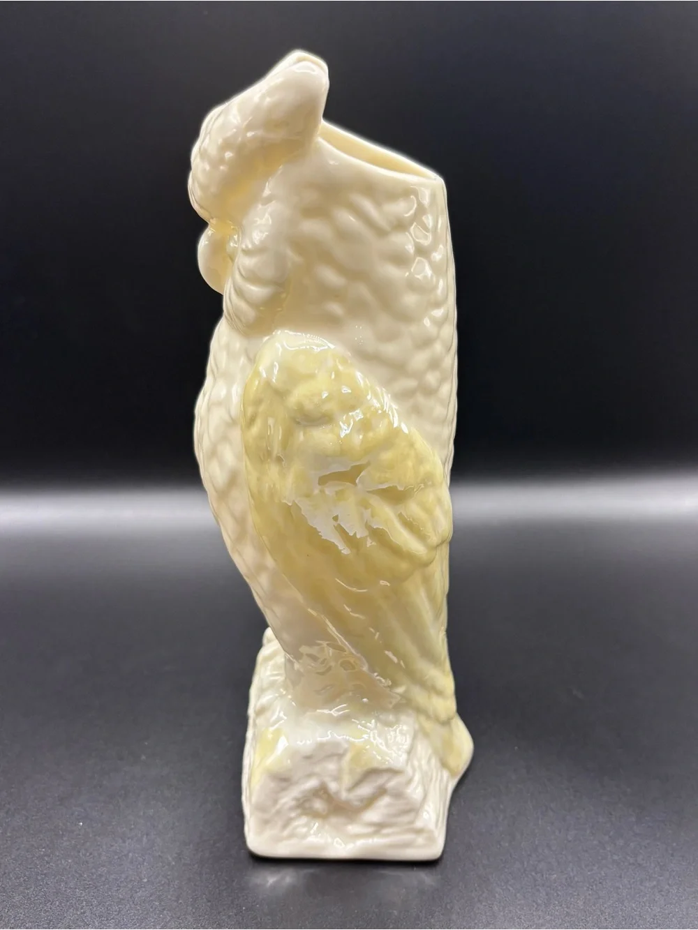 Vintage Irish Belleek Porcelain Owl Vase (1960s/1970s)